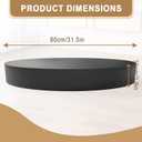 Jueraori Round Display Pedestal Stands, Party Event Decor Cylinder Plinth Stand, Wedding Decoration Display Platform Base Stand For Home Boutiques Jewelry Display (Black, 31.5x3.9in)