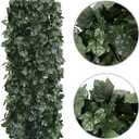 Expandable Fence Privacy Screen for Balcony Patio Outdoor,Decorative Faux Ivy Fencing Panel,Artificial Hedges (Single Sided Leaves)