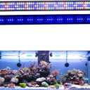 KZKR Upgraded Aquarium Light LED Full Spectrum 60-72 inch Hood Lamp for Freshwater Marine Plant 150-180 cm Multi-Color Decorations Light