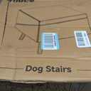 17.13" H Dog Stairs for Small Dogs, 2-in-1 Pet Steps & Ottoman - Foldable Dog Stairs for Couch, Non-Slip Wooden Pet Stairs for Puppy Senior Injured Dogs