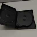 Maxtek Black 12 Disc DVD Cases with 5 Flip Trays and Outter Clear Sleeve, 10 Pack