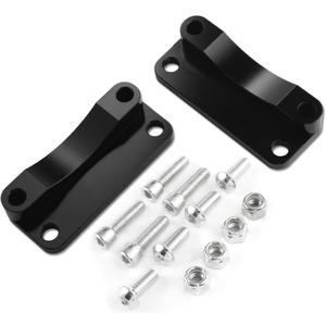 LDJXDADI Front Fender Risers 20mm Relocator Spacer Fender Bracket Lift Mount Kit Fit for 1993-2013 Touring Model 21" Wheel Models 3 inch Hole Center Black