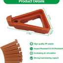 Plant Pot Feet & Risers - 12 Pcs of Planter Feet for Outdoor Pots,Plant Risers for Pots Outdoor,Pot Feets for Indoor Outdoor Planters & Gardening Plant Container (Brick-red)