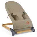 ANGELBLISS Baby Bouncer, Portable Bouncer Seat for Babies, Infants Bouncy Seat with Cotton Fabric, Natural Vibrations (Brown)