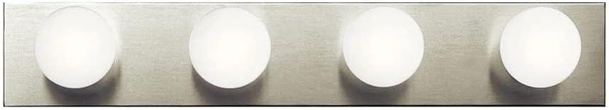 Kichler Linear Bath 4-Light Bathroom Vanity Light, Brushed Nickel, 24"