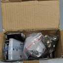 EsLuker.ly Universal Stainless Steel Microwave Oven Wall Mount Bracket with Removable Hooks, Arm Adjustable Foldable Kitchen Stretch Oven Stand Shelf Rack Load 100 lb, Silver