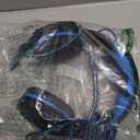 BENGOO G9000 Stereo Gaming Headset for PS4 PC Xbox One PS5 Controller, Noise Cancelling Over Ear Headphones with Mic, LED Light, 7.1 Surround Sound, Soft Memory Earmuffs for Nintendo Xbox Series X|S (Blue)