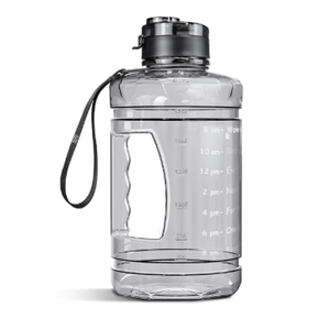 1 Gallon Water Bottle, Water Jug with Motivational Time Marker & Strap & Handle, Large-Capacity leakproof water bottles for Travel Sport Gym Outdoor