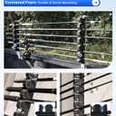 Aluminum Fishing Rod Holder for Truck Bed Holds 4 Fishing Rods, Truck Bed Fishing Rod Holder for Pickup, Gift for Truck Owners, Fishing, Outdoors, Dad, Family