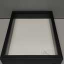 Americanflat 8.5x11 Shadow Box Frame with Shatter-Resistant Glass - Silhouette Collection - Large Shadow Box Display Case for Tabletop and Wall Display - Black with Soft Felt Back