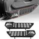 Metal Front Door Storage Box Pockets Fit for 2018-2025 Jeep Wrangler JL JLU 4XE/Gladiator JT 2/4 Door Insert Bags Molle Panel Organizer for Jeep JL&JT Interior Accessories 2PCS(Front, For JL/JT)
