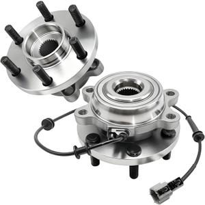 2Pcs 515065 Front Wheel Bearing Hub Assembly Compatible with Nissan Frontier 2005-2019, for Nissan Pathfinder 2005-2012 Xterra 2005-2013, for Suzuki Equator 2009-2012, 6 Lugs w/ABS