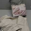 Natural Linen Pinch Pleated Blackout Curtains & Drapes 96 Inch Long Bedroom/Livingroom Farmhouse Curtains 2 Panel Sets, Neutral Track Room Darkening Thermal Insulated 8ft Back Tab Window Curtain