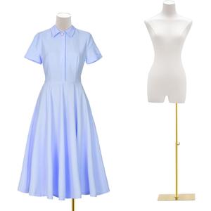White Female Mannequin Dress Form Torso,51-75 Inch Sewing Mannequin Female Adjustable,Mannequins Torso with Stand for Sewing Clothes Display