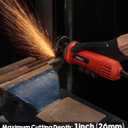 SHALL 3 Inch High-Speed Cut Off Tool, 3.5 Amp Metal Cutter Tool with 3Pcs Multifunctional Cut Off Wheels, 24000RPM Electricl Metal Cutting Tools for Steel, Inox