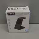 3 in 1 Magnetic Wireless Charging Station Apple 20W Charger Stand Magnetic Wireless Charger for iPhone 16 15 14 13 12 Pro/Pro Max/Plus/Mini AirPods 2/3/Pro iWatch Ultra/8/7/SE/6/5/4/3/2 (3 in 1) (Black)