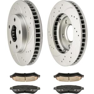 Torchbeam 55036 D699 Front Ceramic Brake Pads and Rotors, Hardware Kit Brake Kit fits Front For: LeSabre, Century, Venture, Grand Prix, Regal, Montana, Bonneville, Intrigue, Silhouette, 6pcs Torchbeam 55036 D699 Front Ceramic Brake Pads and Rotors, Hardware Kit Brake Kit fits Front For: LeSabre, Century, Venture, Grand Prix, Regal, Montana, Bonneville, Intrigue, Silhouette, 6pcs
