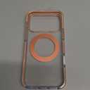 TORRAS 360 Magnetic Stand for iPhone 17 Pro Max Case, [Fit for MagSafe] [4X MilitaryGrade Protection] Slim Case for iPhone 17 Pro Max 6.9" 2025, ClearOrange, Ostand O3 Fitness Series