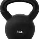 JFIT Kettlebell Weights Vinyl Coated Iron, 35Lb