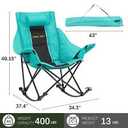 Rocking Chair Outdoor Folding Camping Chairs Portable Picnic Chair Foldable with Heat Cushion