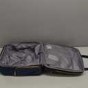 LUGGEX Underseat Carry On Luggage with Wheels, Stylish Lightweight Under Seat Luggage, Soft Sided Personal Item Suitcase for Short Trip (Blue, 16 Inch)