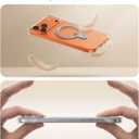 TORRAS Ostand Slim for iPhone 17 Pro Max Case Clear, Upgraded Magnetic Stand, Fit for MagSafe, Frameless with Thin Open-Edge Fit, Minimalist Phone Case for iPhone 17 Pro Max, 6.9'', Drop Protection