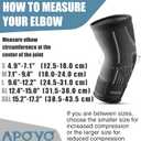 APOYO Elbow Brace for Tendonitis and Tennis Elbow, Compression Sleeve for Arthritis, Workouts, Reduce Joint Pain During Fitness Activity (X-Large)