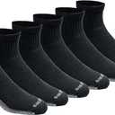 Dickies Men's Dri-tech Moisture Control Quarter Socks, (6 Pairs) (Large)