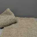 Foindtower 2 Pieces Faux Fur Throw Pillow Cover Decorative Sherpa Pillow Fuzzy Accent Pillowcases Soft Sheepskin Fleece Cushion Case for Bed Couch Living Room 18x18 Inch Oatmeal