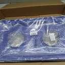 Maxdot 4 Pack Recycle Bin Lids Each with Two Bottles & Cans Openings, Blue