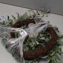 Olive Wreath 21" Green Traditional Plastic
