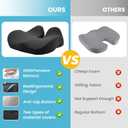 Memory Foam Seat CushionErgonomic Office Chair CushionCoccyx Cushion for Tailbone Pain Relief Butt Pillow for Long SittingSuitable for Gaming Chair Car Seat Wheelchair