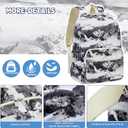 Caoroky knight 15.6 inch Laptop Backpack Women Men Waterproof Work Business Rucksack Anti Theft Travel Backpacks Causal Daypack Large School College Bookbag for Teens Girls Student-White