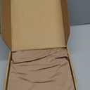 Wokceer Wedding Arch Backdrop Cover 7.2FT, 6FT Set of 2 Spandex Fitted Nude Brown for Round Top Chiara Stands - Birthday Party Ceremony Decor