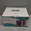 JefDiee Inflatable Travel Foot Rest Pillow,Kids Airplane Bed,Adjustable Height Flight Pillow,Travel Essentials for Airplane,Office,Home,Trains,Cars (Ash Gray-2pack)