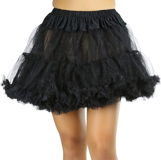 ToBeInStyle Women’s Multi Layer Tutu Skirts Tulle 80s Costume Halloween Novelty Skirt S/M