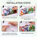 KOYILTD 24 Sets Camping DIY Crafts Camping Themed Party Decorations Wooden Picture Frames for Crafts Christmas Hanging Ornaments Travel Adventure Gifts for Home Party Activities (Camera)