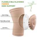 1 Pair Gel Knee Pads for Figure Skating & Dance - Breathable Cushion Support Pads for Men, Women & Girls, Medium 
