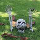Realistic Skeleton Stakes Halloween Decorations for Lawn Stakes Garden Halloween Skeleton Decoration