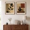 upsimples 18x24 Picture Frame, Wall Decor Poster Frames, Rustic Brown 1Pack