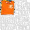 Fullhawl 6 Sheets Iron on Letters for Clothing 104 Pcs Iron on Heat Transfer A-Z Vinyl Letters with Heat Press Alphabet Decals for Fabric T-Shirt Jerseys Hats Printing DIY Crafts