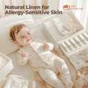 ZenStorage Cotton Linen Drawer Organizer for Baby Clothes, 12Pack Foldable Nursery Dresser Divider, Multi-Size Set Dresser Drawer Organizer for Nursery, Bedroom and Closet, Beige