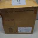 JUNNAI Green Ceramic Table Lamp 24.5": 3-Way Dimmable Nightstand Lamp with White Drum Lamp Shade | Modern Bedside Lamp for Bedrooms & Living Room (Bulb Included)