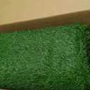 LOOBANI Artificial Grass Rug Indoor Outdoor, Realistic Synthetic Grass with Drainage Holes, Artificial Grass Turf for Balcony Garden Landscape Decoration, 5 Feet x 8 Feet