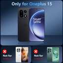 Hensinple Magnetic for OnePlus 15 Case, with OnePlus 15 Screen Protector, [Compatible with MagSafe] Translucent Matte Shockproof Military Grade Protection Cover Phone Case for OnePlus 15 5G(Black)