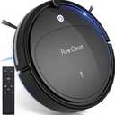 Robot Vacuum Cleaner - Self Charging Robo Vacuum Cleaner - 1200pa Suction, Self Path Navigation, 70 Min Run Time - Carpet Hardwood Linoleum Tile - SereneLife PUCRCX70