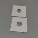 Ymapinc 2-Pack Plumbing Cover Plates, 1.1-Inch Diameter Hole, ABS Escutcheon for Around Pipes, Wall-Mounted Water, Toilet Flange Cover, White