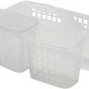Bath Bliss 2 in 1 Portable, Bathroom Shower Caddy for Shampoo, Conditioner, Soap, and Cosmetics, in Bath Tote Has damage