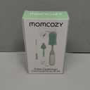 Momcozy Bottle Brush Kit, Innovative Push-Press Design for Better Cleaning - Baby Bottle Cleaner Brush for Baby Bottle, Breast Pumps, Nipples, and More - Can Generate Foam for Better Cleaning, Green (Press Bubble Style)