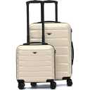 Carry On Suitcases Hardside Built In TSA Lock & USB Port Silent Double Spinner Wheels Maximum Underseat Carry-On Bag For American & United Approved Airlines 18" 2